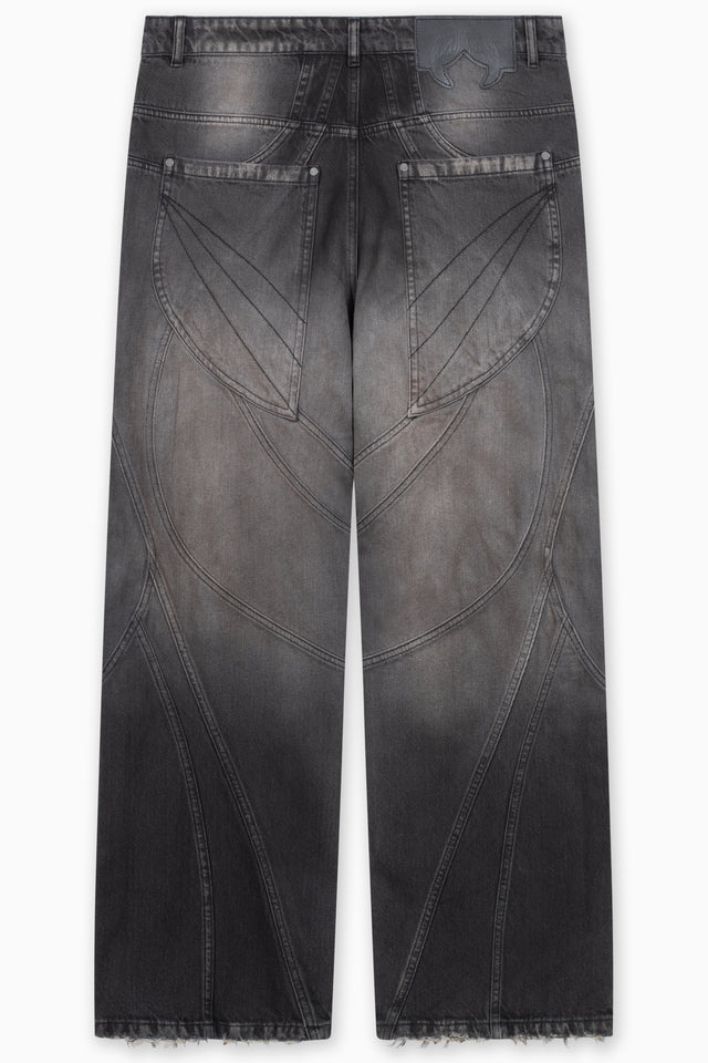 FLARED COPPER WASHED DENIM