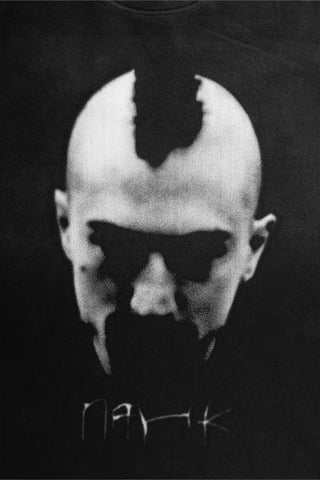 PANK! BOXY DISTRESSED BLACK WASHED T-SHIRT