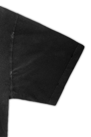 PANK! BOXY DISTRESSED BLACK WASHED T-SHIRT