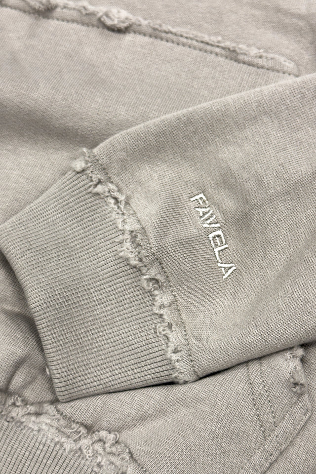 PUFF DISTRESSED DOVE HOODIE