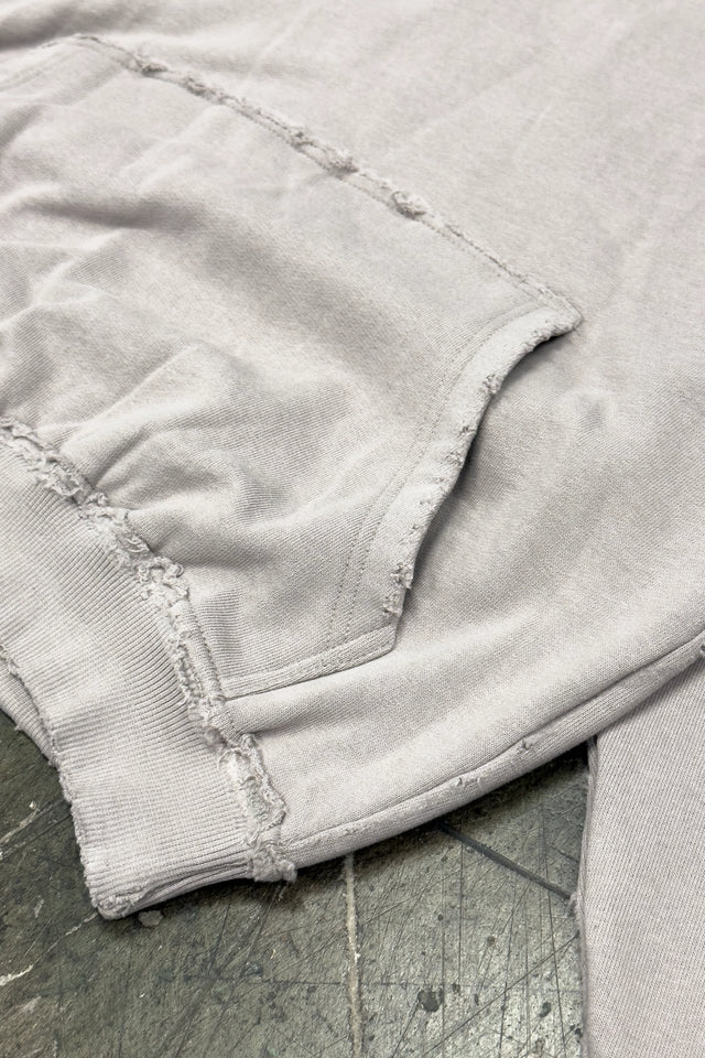 PUFF DISTRESSED DOVE HOODIE