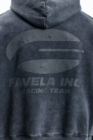 FAVELA RACING TEAM BLACK WASHED FRONTZIP