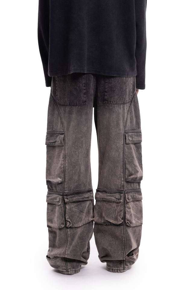 BOOTCUT CARGO GRADIENT RETRO BROWN