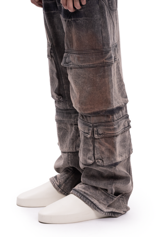 BOOTCUT CARGO GRADIENT RETRO BROWN