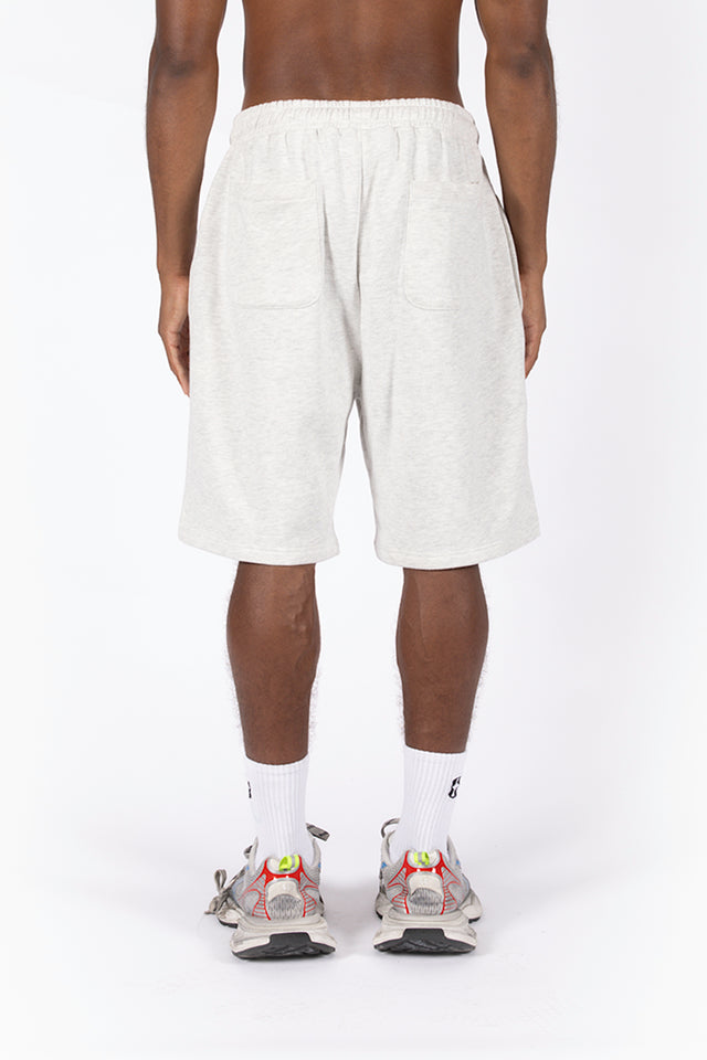 BASIC LIGHT GREY MELANGE SHORTS