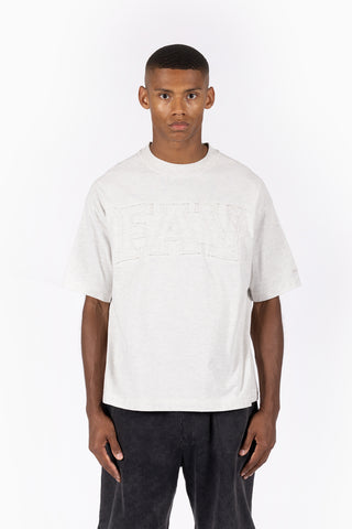 FAV FABRIC PATCH LIGHT GREY MELANGE T-SHIRT
