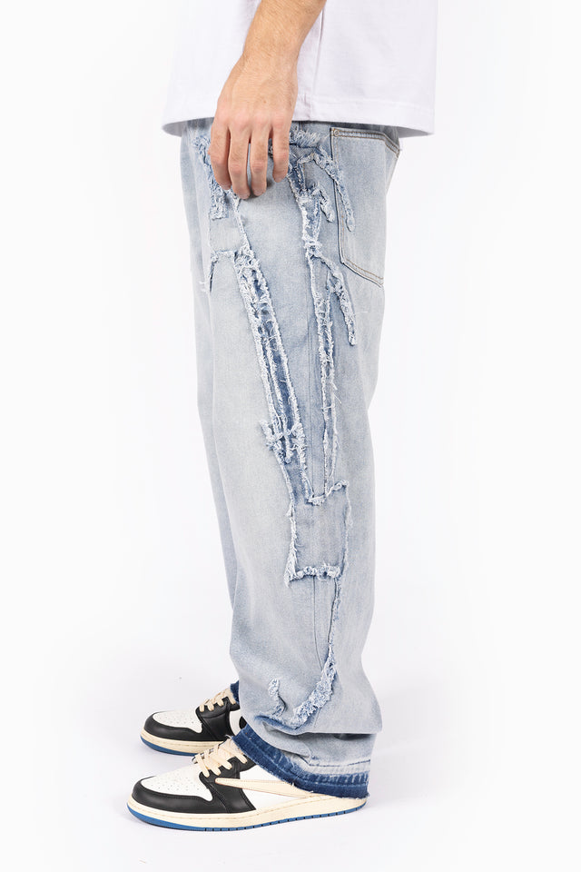 F PATCH VINTAGE BLUE DENIM