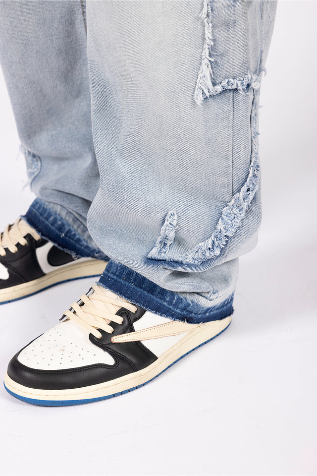 F PATCH VINTAGE BLUE DENIM