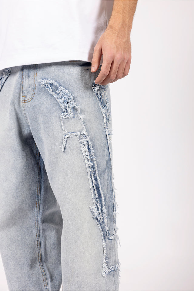 F PATCH VINTAGE BLUE DENIM