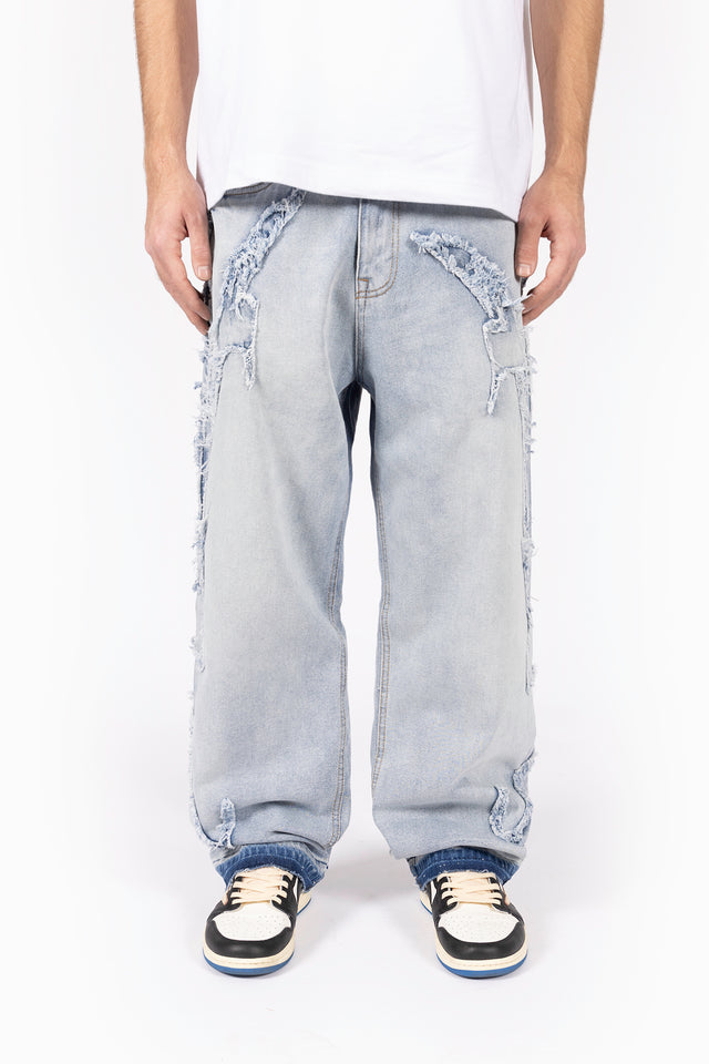 F PATCH VINTAGE BLUE DENIM