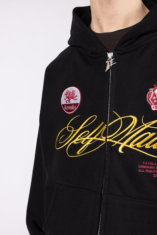 SELFMADE BLACK FRONTZIP