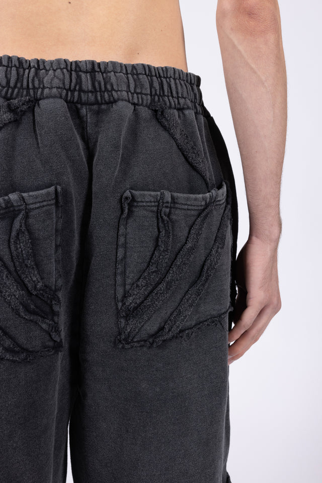 CUTLINE BLACK WASHED JOGGER