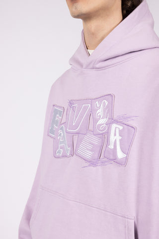FAVELA COLLAGE ORCHID HOODIE