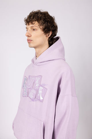 FAVELA COLLAGE ORCHID HOODIE
