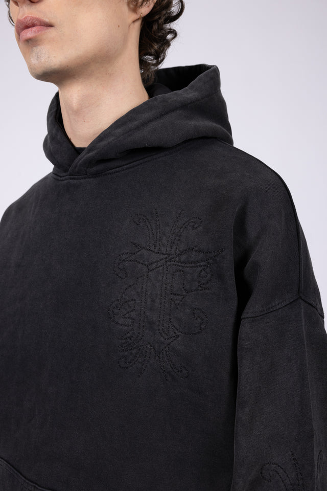 LIGHT GRAY MELANGE FRONT ZIP