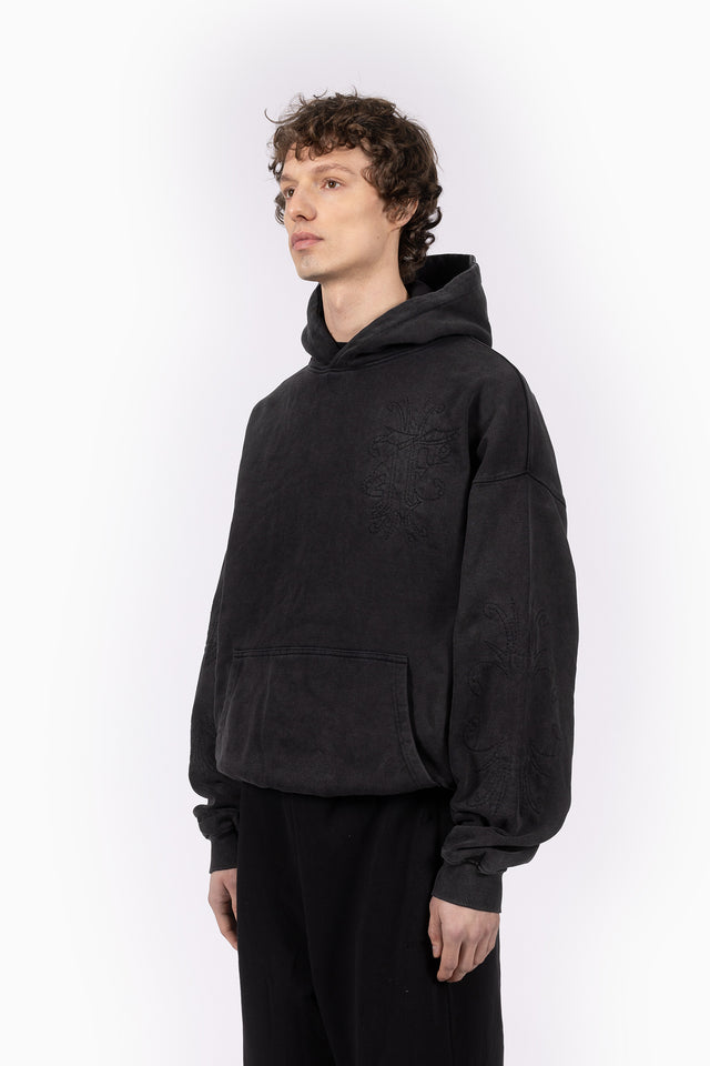 LIGHT GRAY MELANGE FRONT ZIP