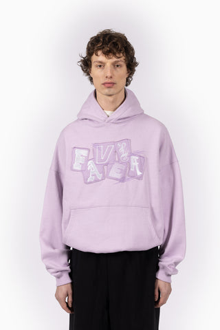 FAVELA COLLAGE ORCHID HOODIE