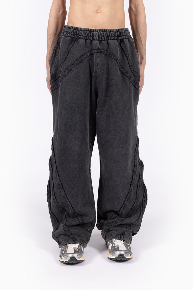 CUTLINE BLACK WASHED JOGGER