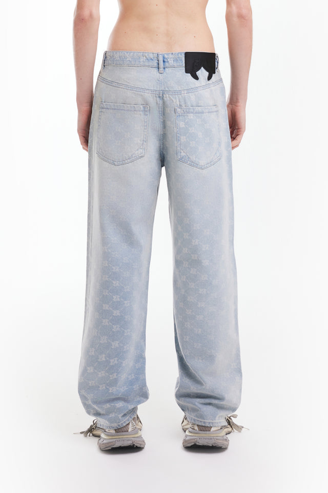MONOGRAM LIGHT BLUE DENIM