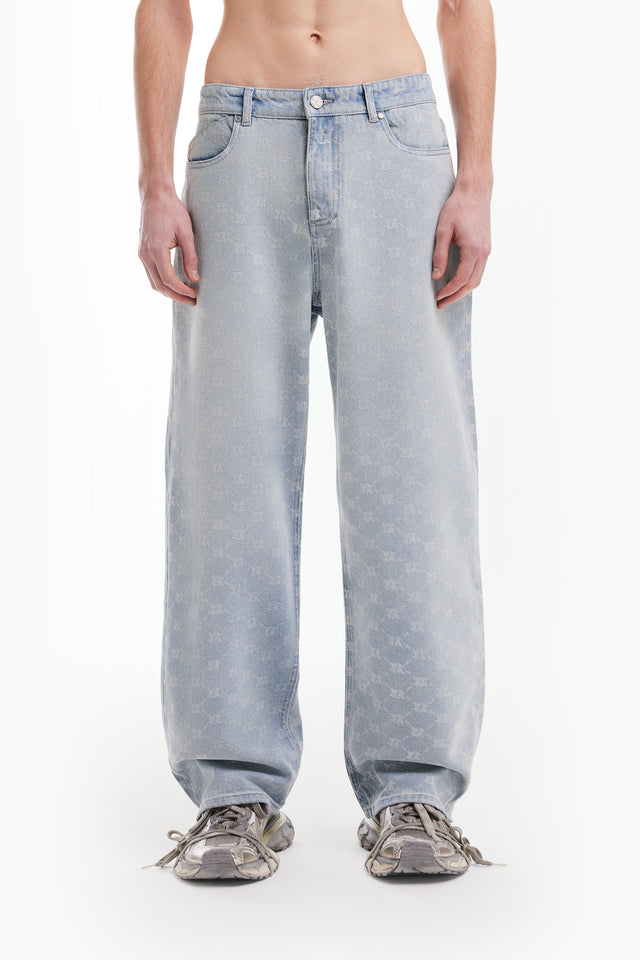 MONOGRAM LIGHT BLUE DENIM