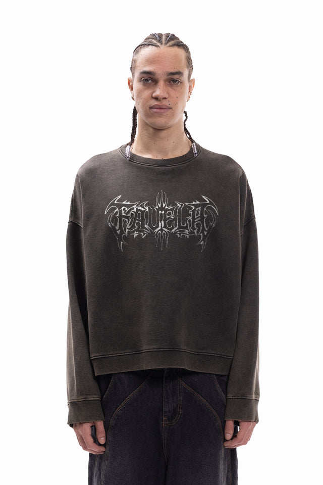 NIGHTBORN ANTHRA BOXY CREWNECK