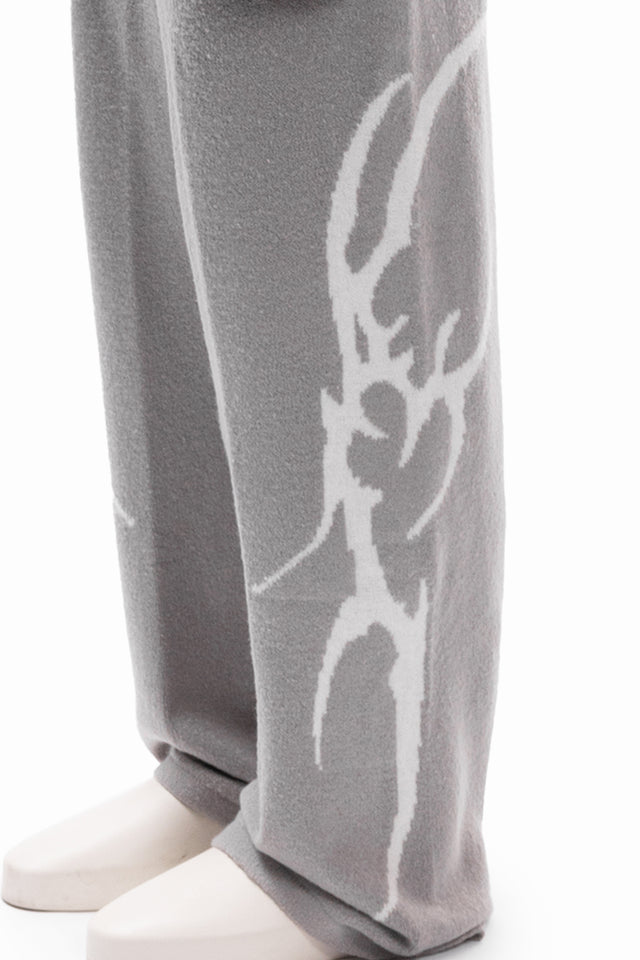 TRIBAL KNIT JOGGER GREY