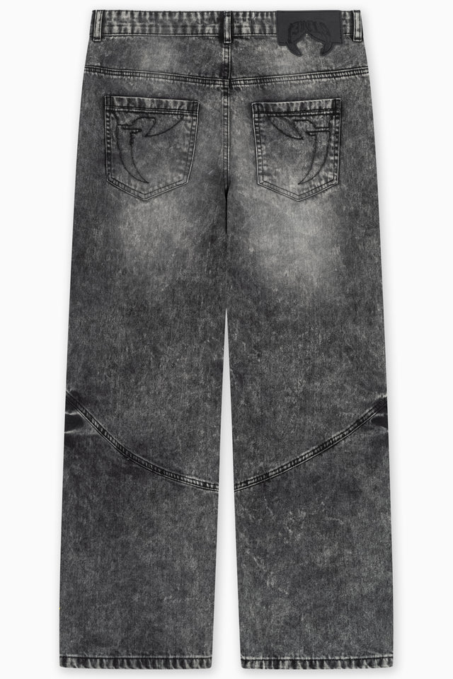 FAV DISTRESSED BLACK VINTAGE WASH DENIM