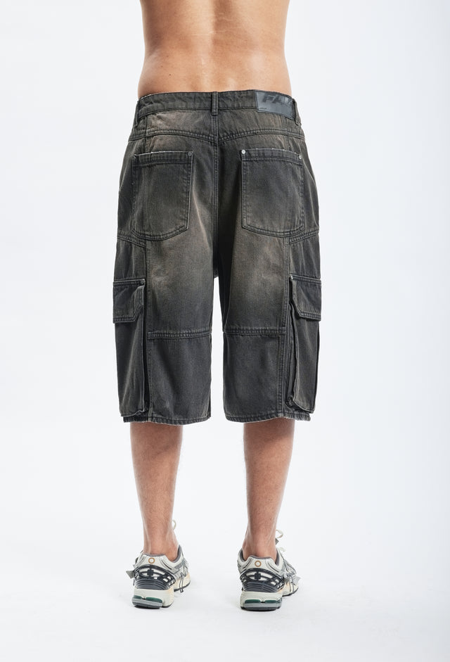 STRIPES GRAY/BLACK SHORTS