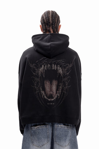CUFF BLACK HOODIE