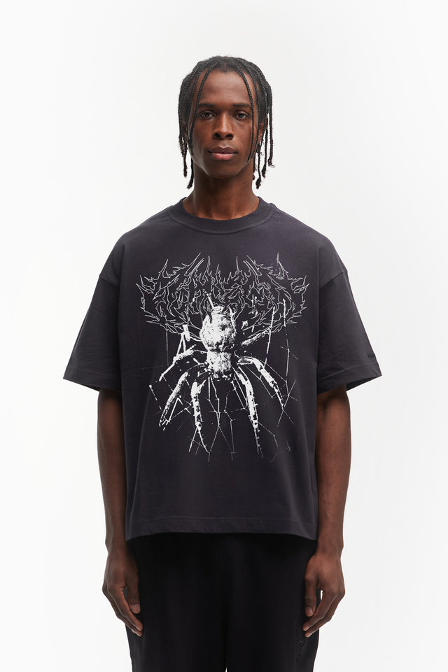 VENOM BLACK DISTRESSED T-SHIRT