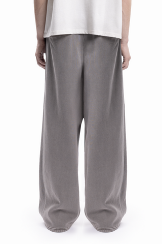 BROWN WASHED SUPER BAGGY JOGGER