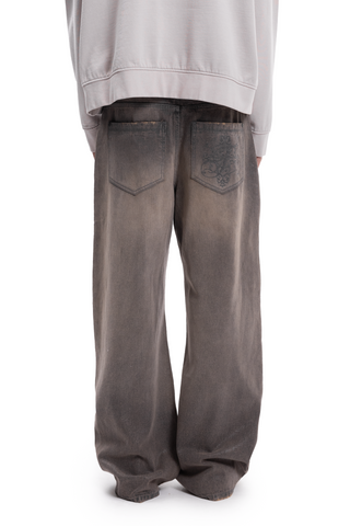 BALLOON DART DENIM MUD WAXED