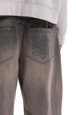BALLOON DART DENIM MUD WAXED