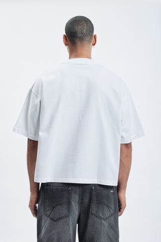FAV TAPE BOXY WHITE T-SHIRT
