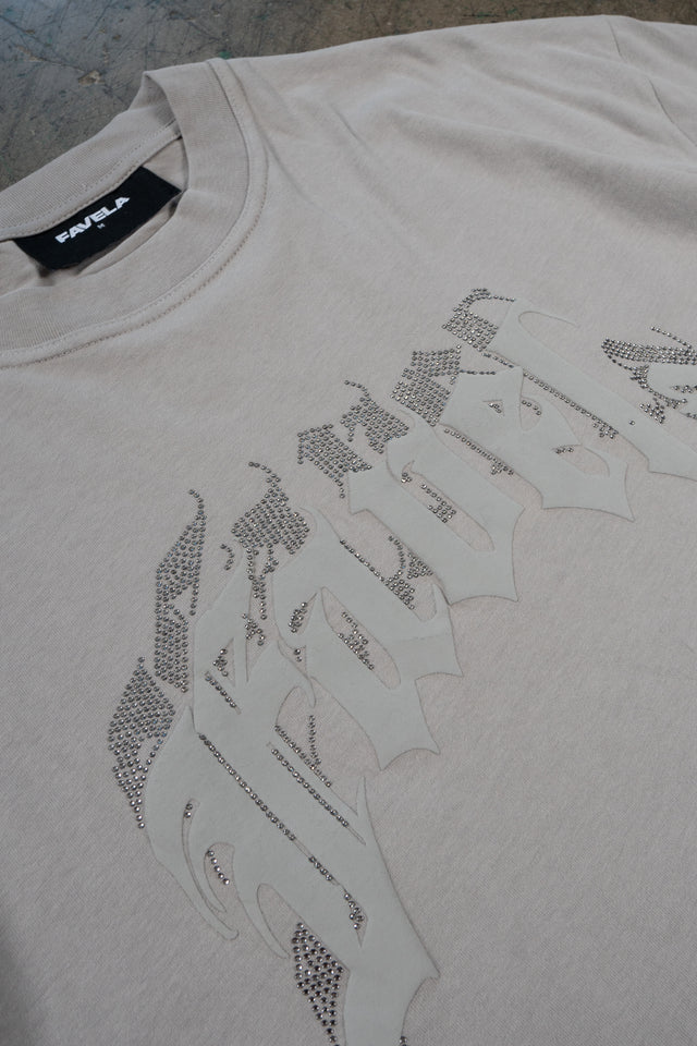 AVES RHINESTONE GRAY T-SHIRT