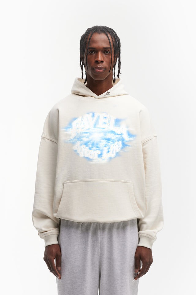 Vanilla Overzised Hoodie with After Life Signature Design