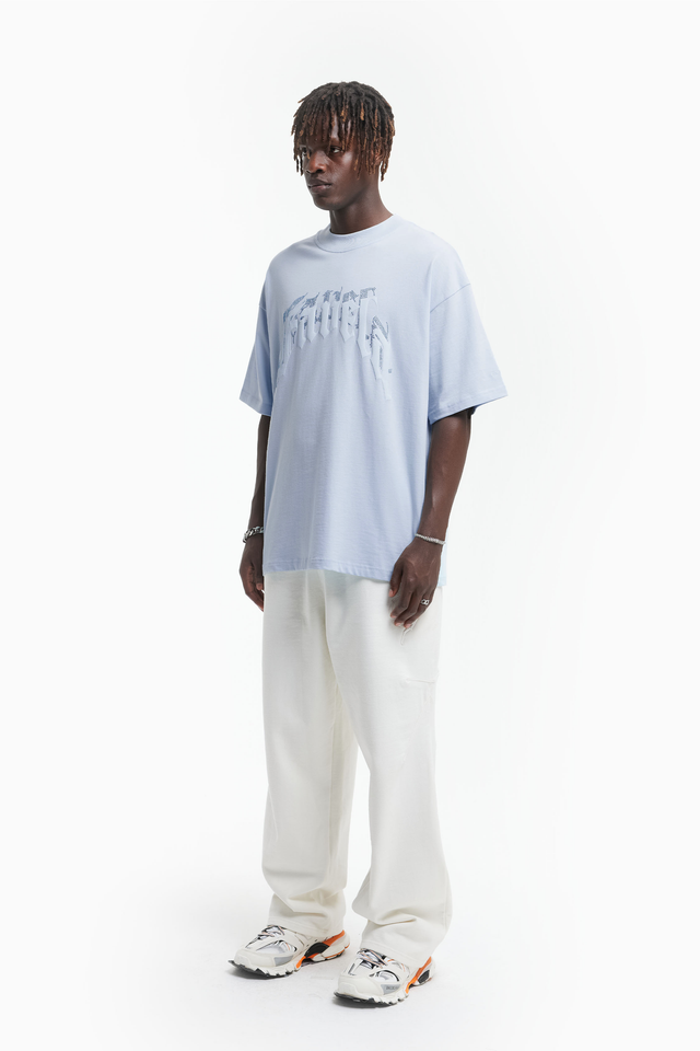 AVES RHINESTONE ZEN GRAY T-SHIRT