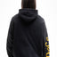 HEAVEN ON EARTH BLACK SNAP BUTTON HOODIE