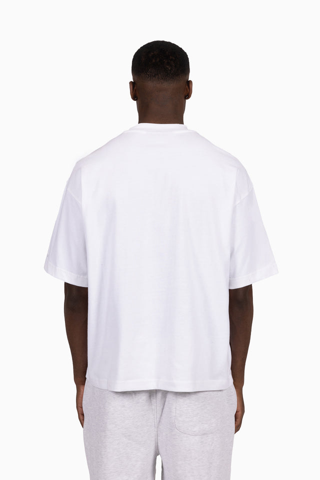 CREW WHITE DISTRESSED T-SHIRT