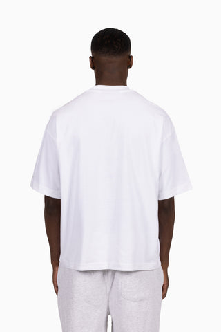 UNCLEAR VISION WHITE DISTRESSED T-SHIRT