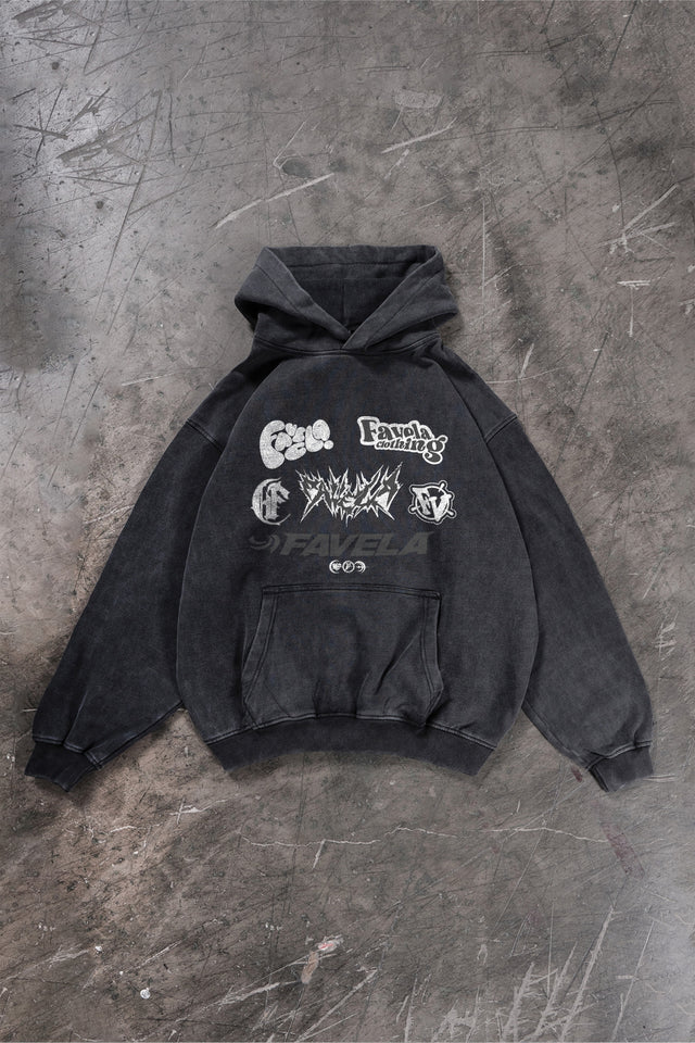 BEST OF 23 BLACK WASHED HOODIE