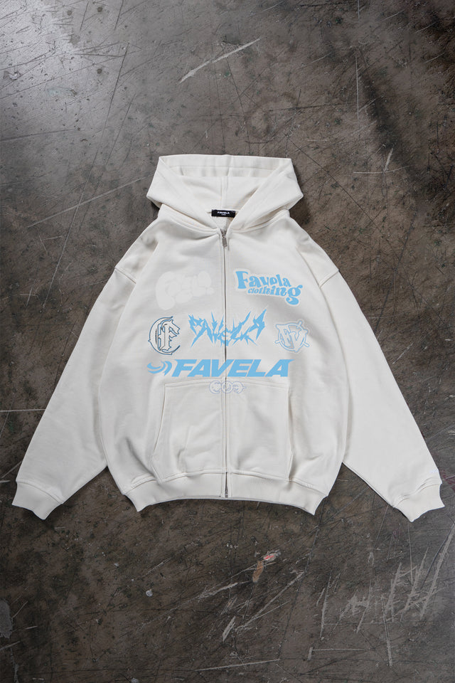 BEST OF 23 VANILLA/OFF WHITE FRONZIP
