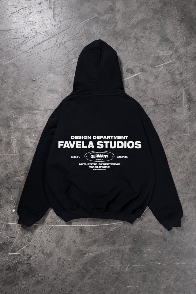 DESIGN DEPARTMENT BLACK FRONT ZIP