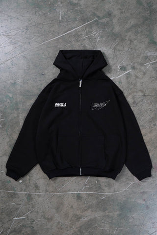 DOUBLE BLACK FRONT ZIP