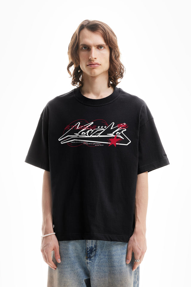 %EDGY BLACK T-SHIRT%