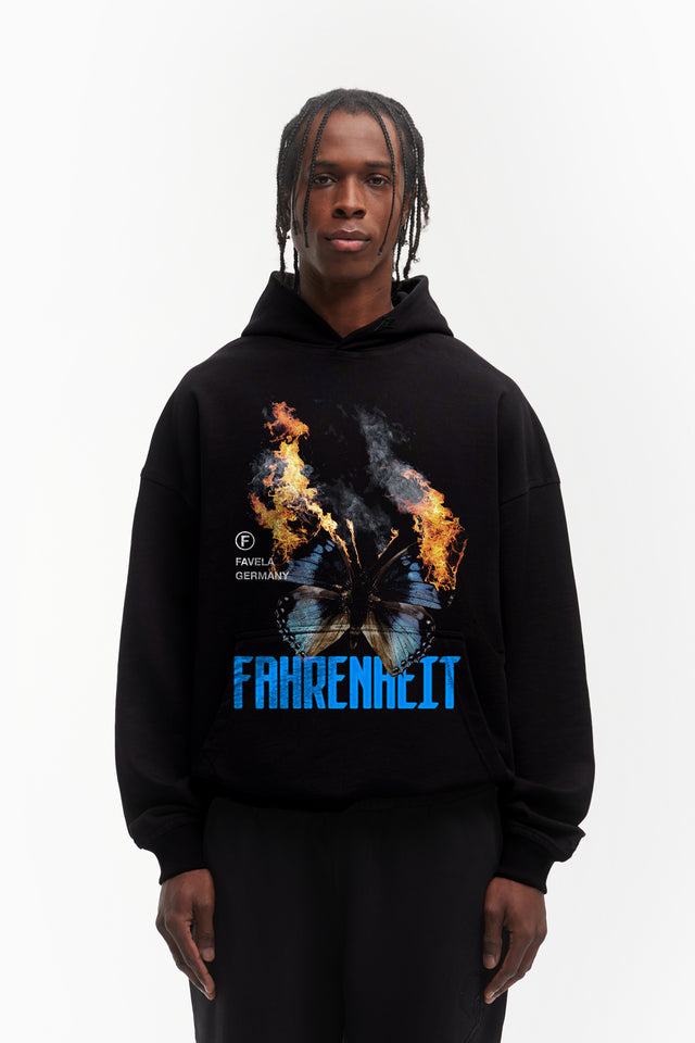 %FAHRENHEIT BLACK HOODIE%