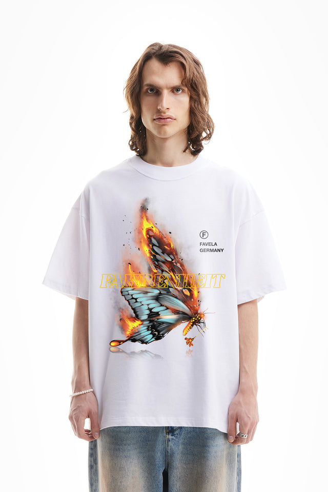 %FAHRENHEIT WHITE T-SHIRT%
