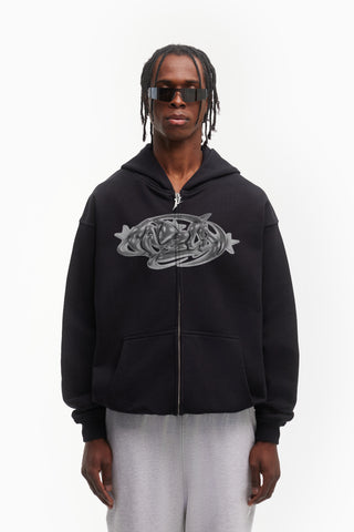 FLASH BLACK FRONT ZIP