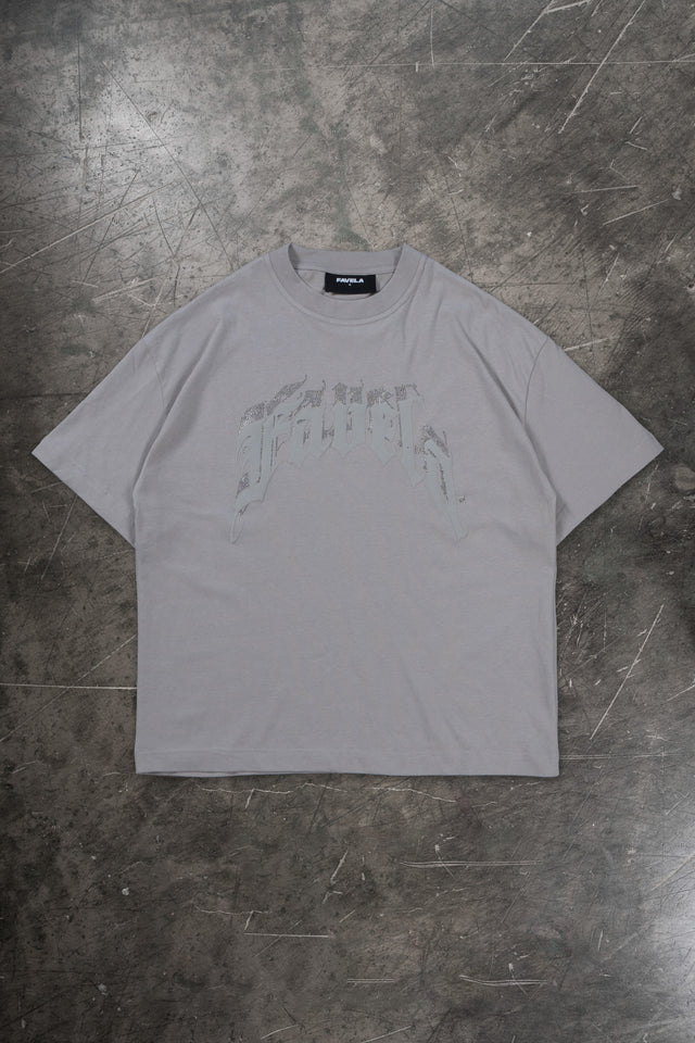 AVES RHINESTONE GRAY T-SHIRT
