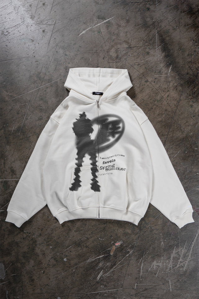 JSR VANILLA/OFF WHITE FRONT ZIP
